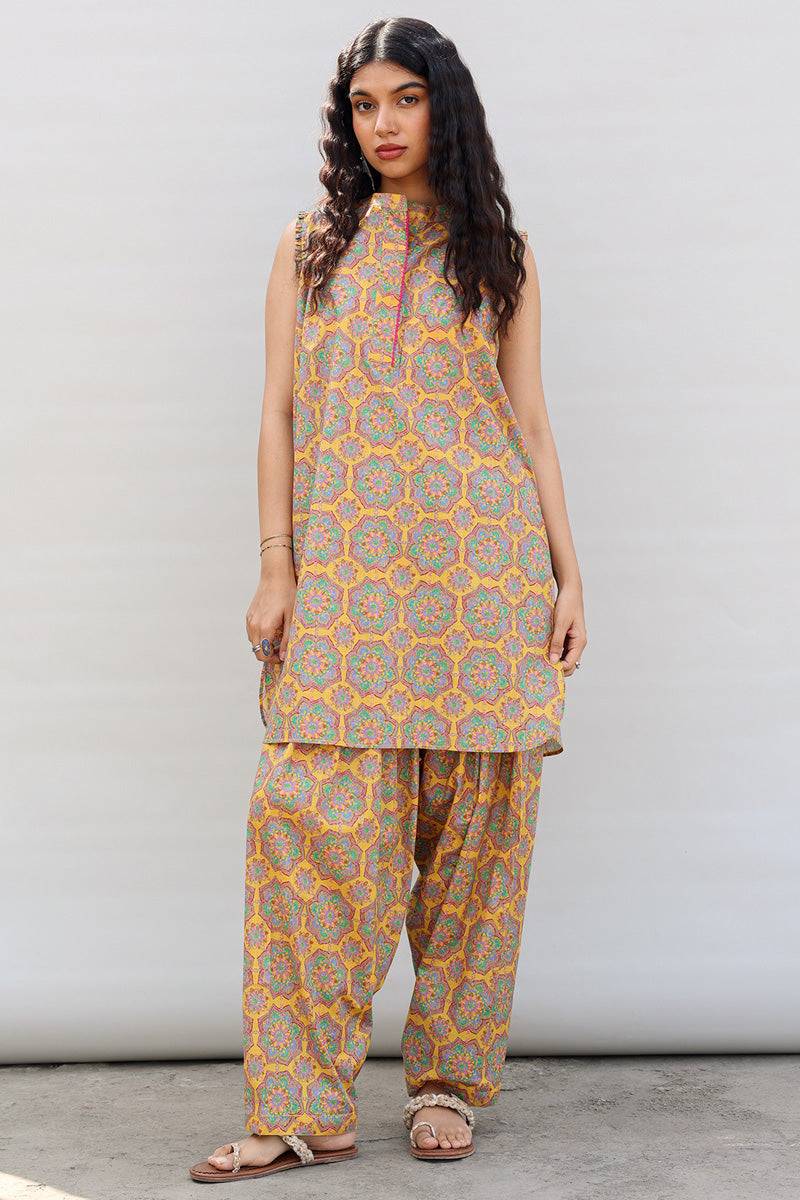 Pleated Crochet Duo Set