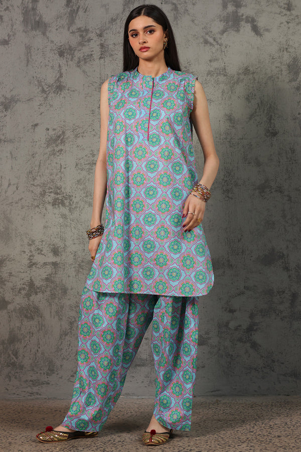 Pleated Crochet Duo Set