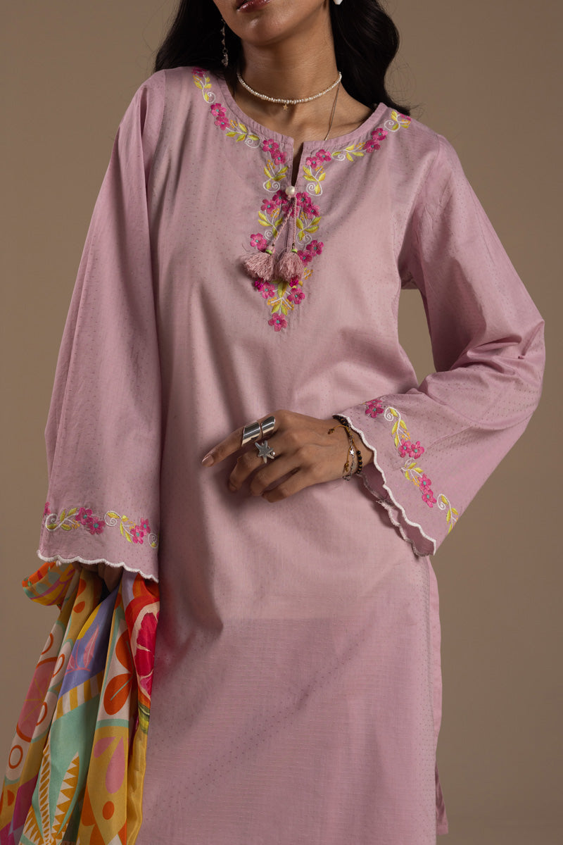Embroidered Wrapped 3-Piece