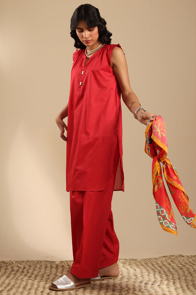 Dotted Polka Scarf Set