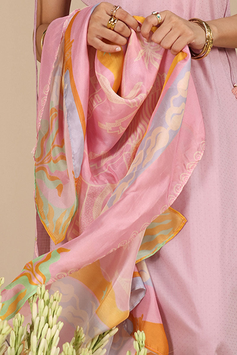 Blush Bloom Embroidered Suit