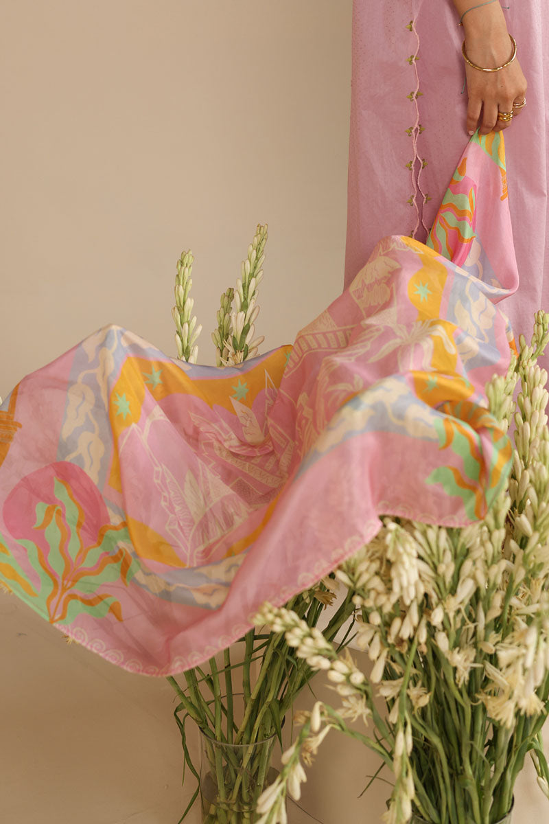 Blush Bloom Embroidered Suit