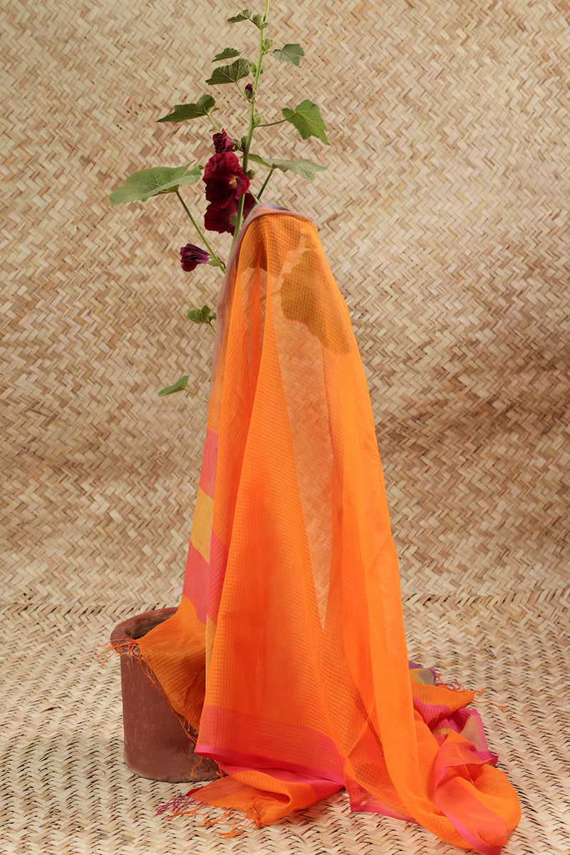 Blush Grid Dupatta