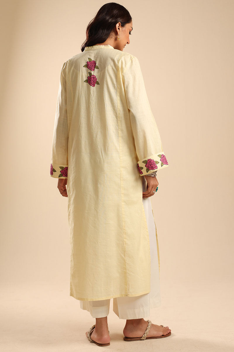 Rose Block Printed Kurta