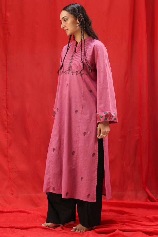 Rose Block Printed Kurta