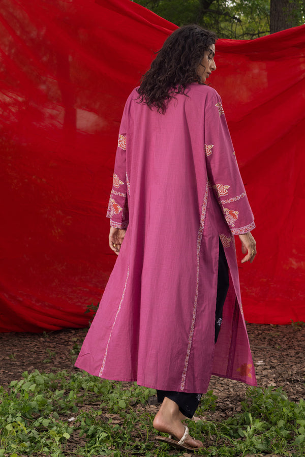 Block Print Whisper Kurta