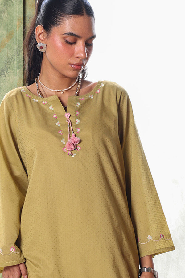 Minimal Embroidered Wrapped Duo