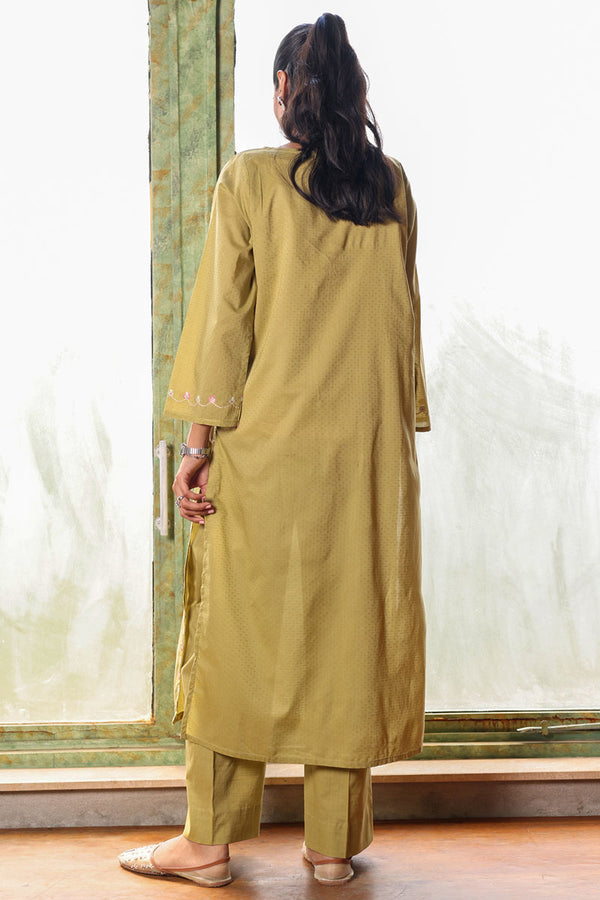 Minimal Embroidered Wrapped Duo