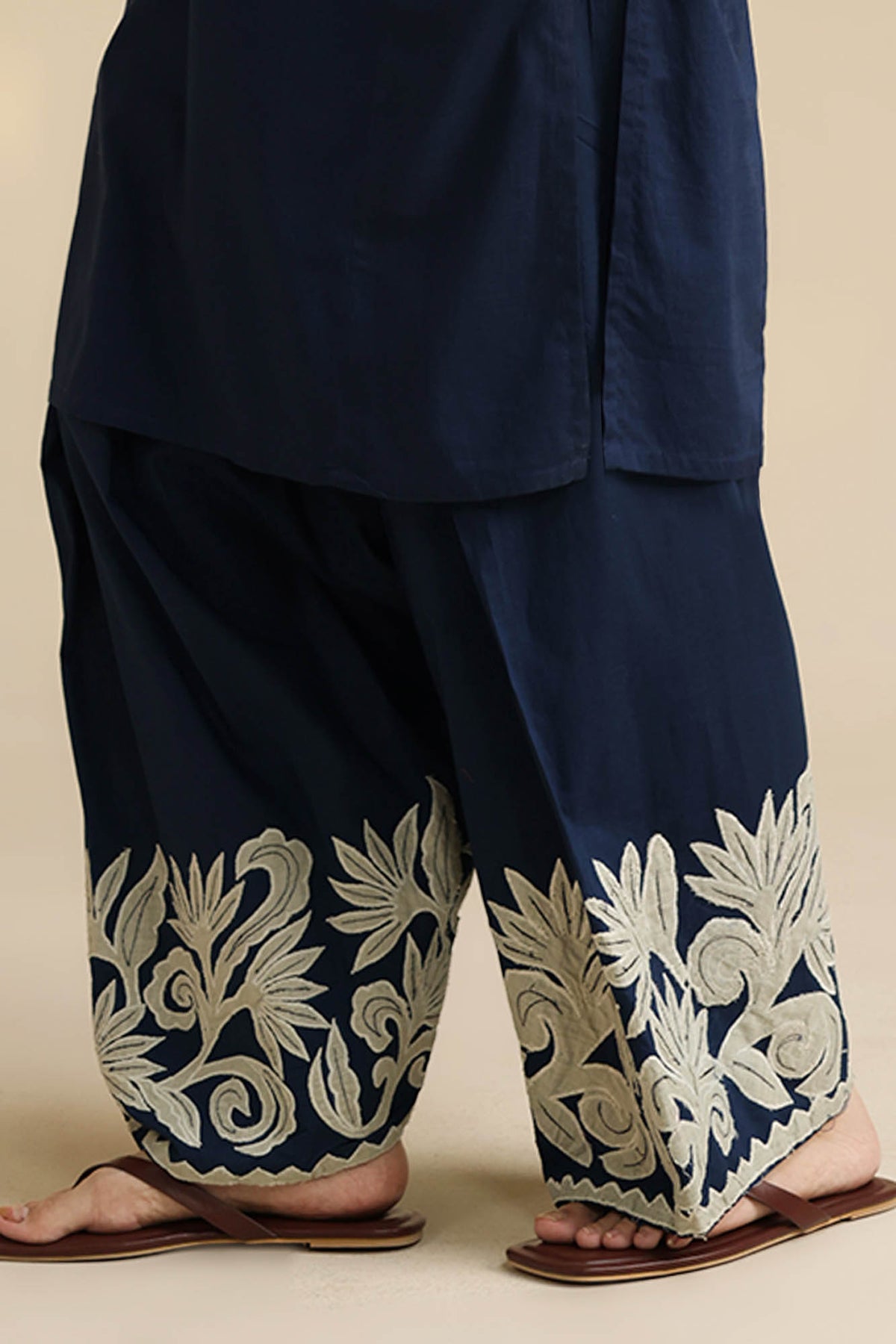 Midnight Bloom Appliqué Co-Ord Set