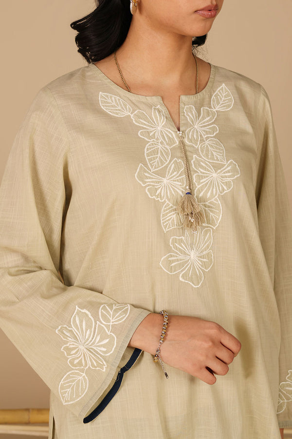 Ivory Embroidered Set