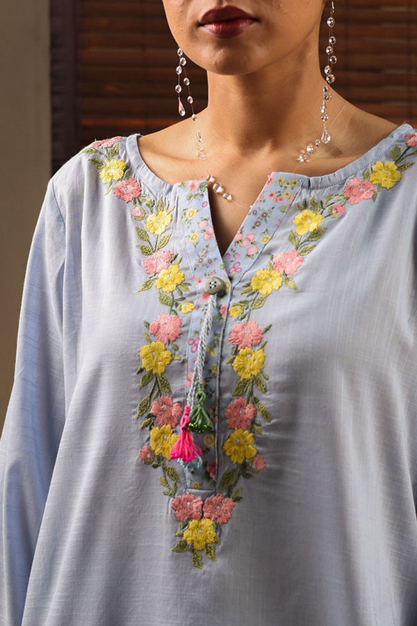 Blush Field Embroidered Set