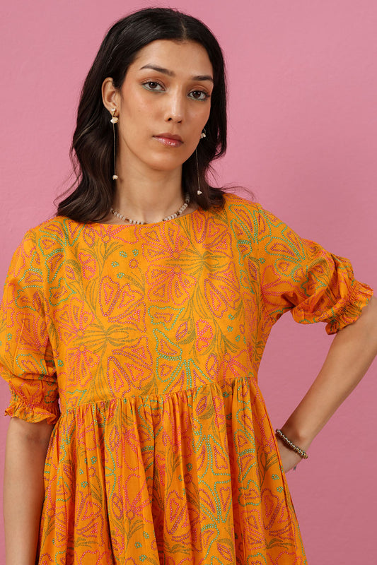 Marigold Muse Tiered Dress