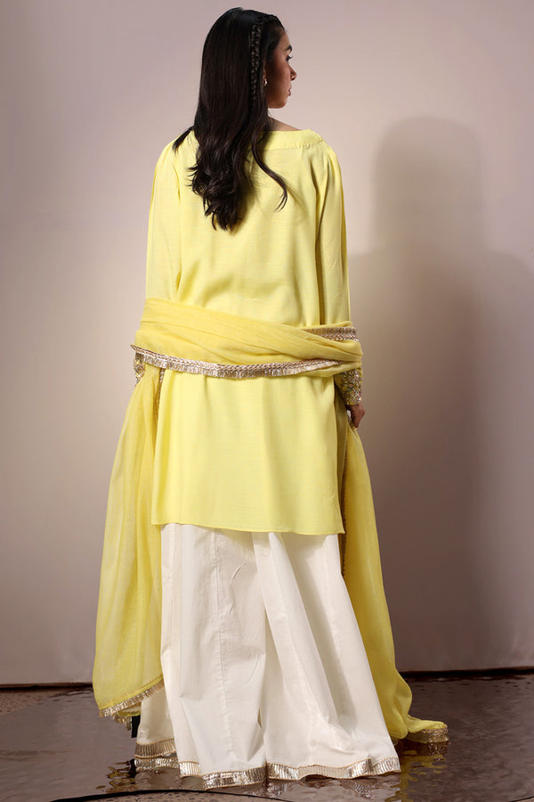 Gota Kari 3-Piece Sharara Set