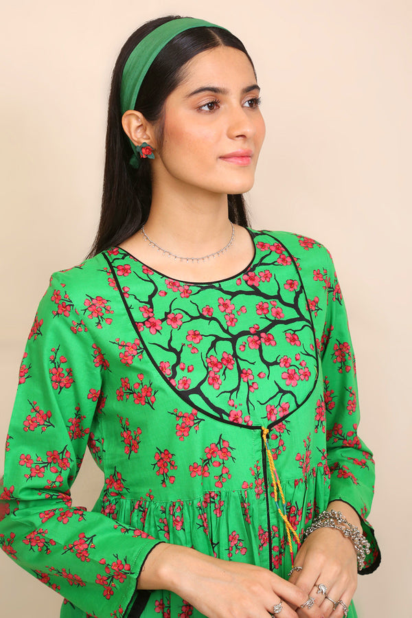 Cherry Blossoms Front-Open Frock