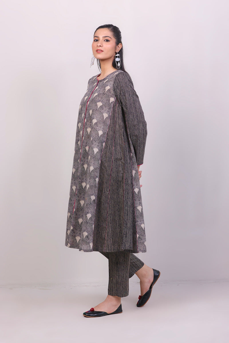 Art Deco Printed Suit