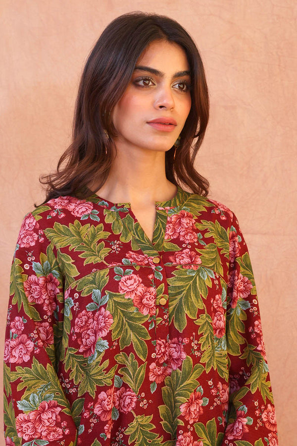 Gulalai slight V front kameez
