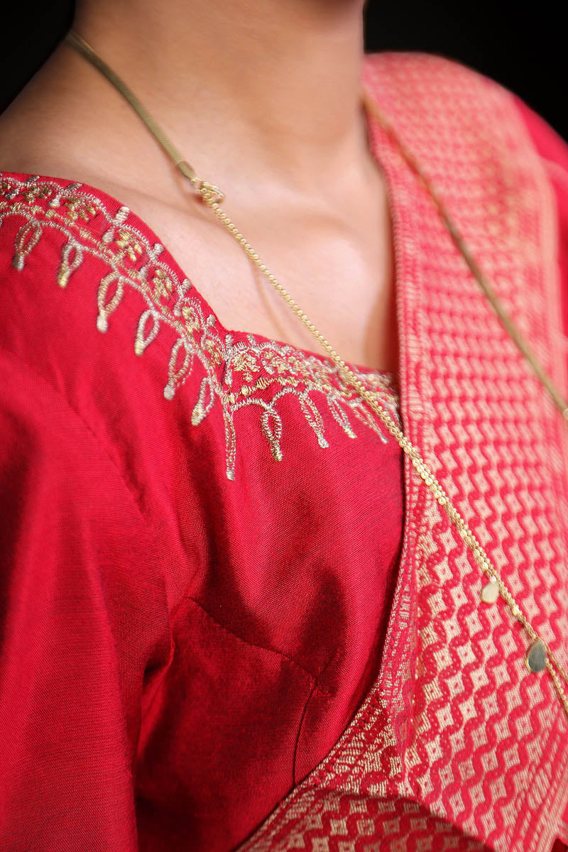 Brocade Embroidered Sari