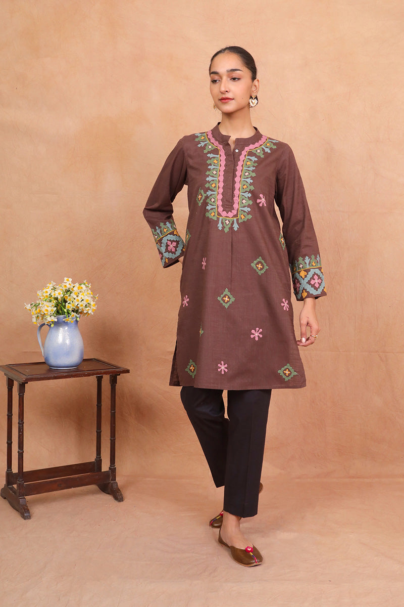 Thar Carvan Earth Kurta