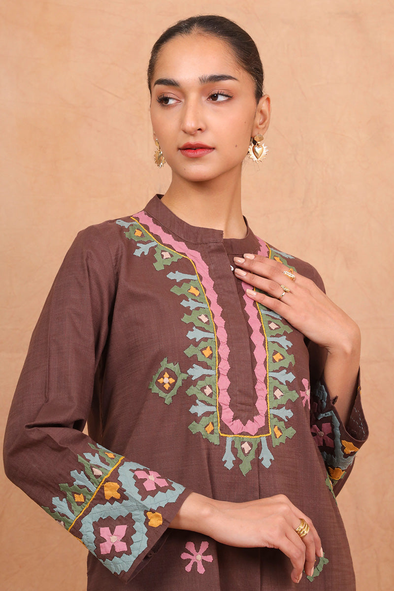 Thar Carvan Earth Kurta
