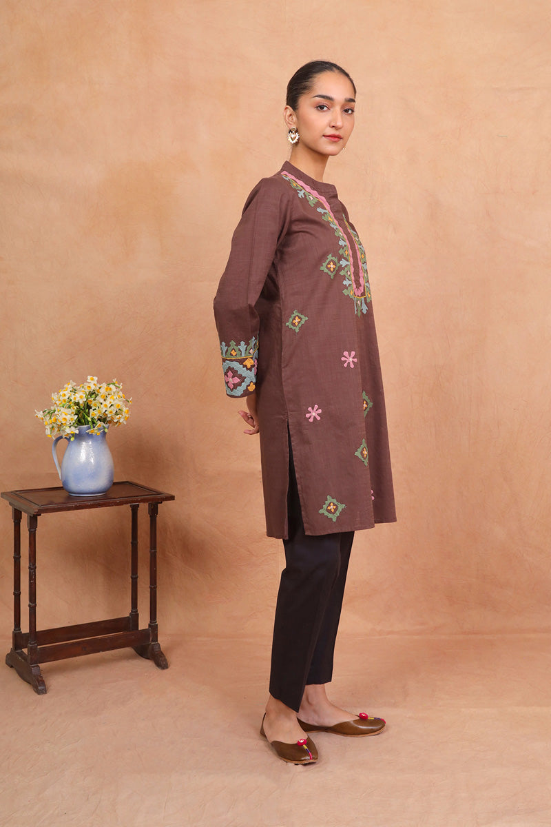 Thar Carvan Earth Kurta