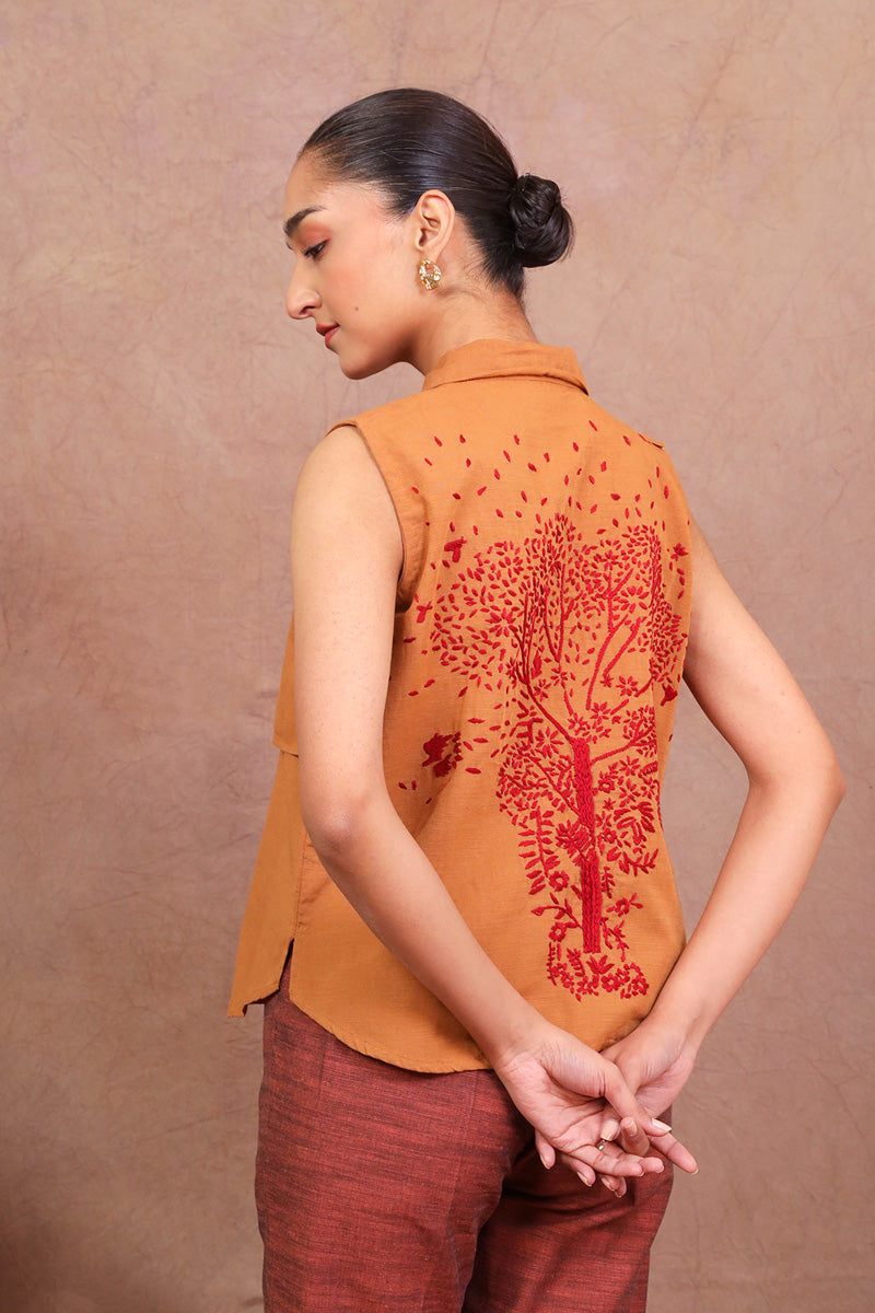 N K R Embroidered Top