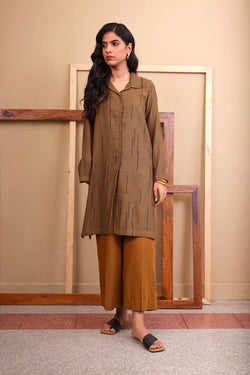 Trellis Collared Kurta