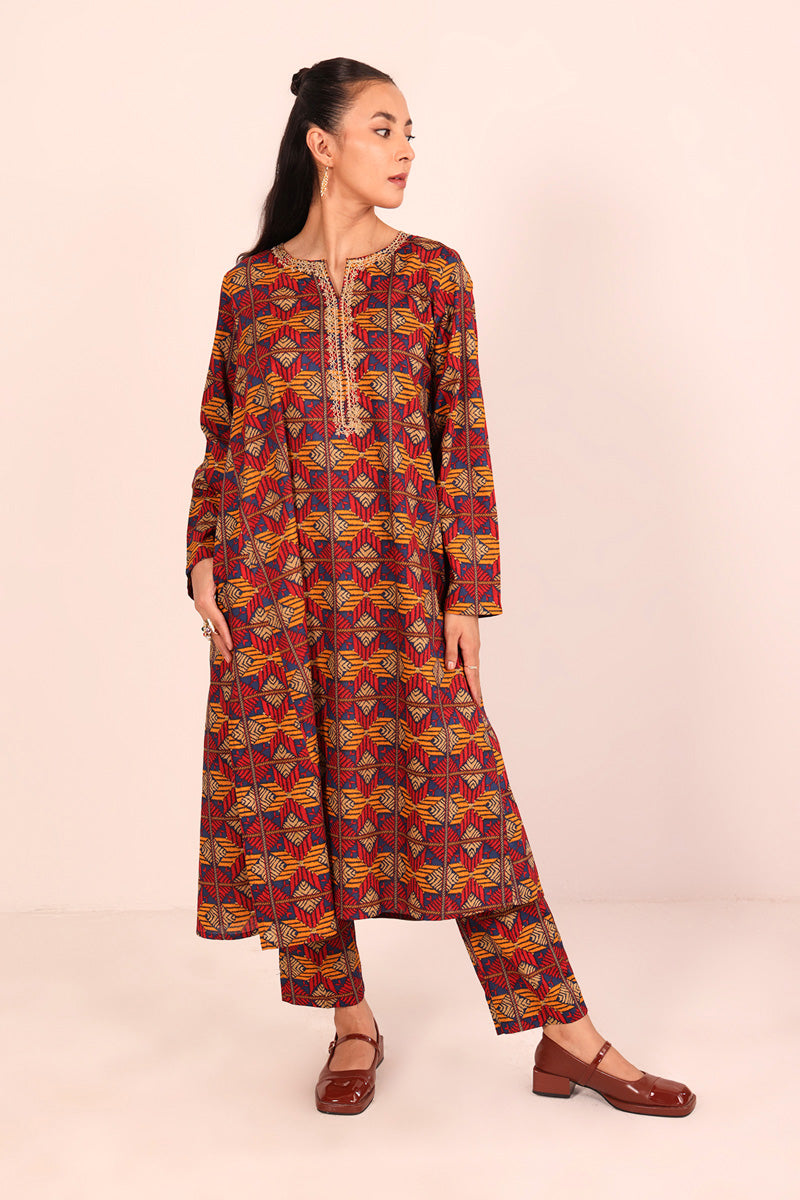 Embroidered Gulkari 2 Piece