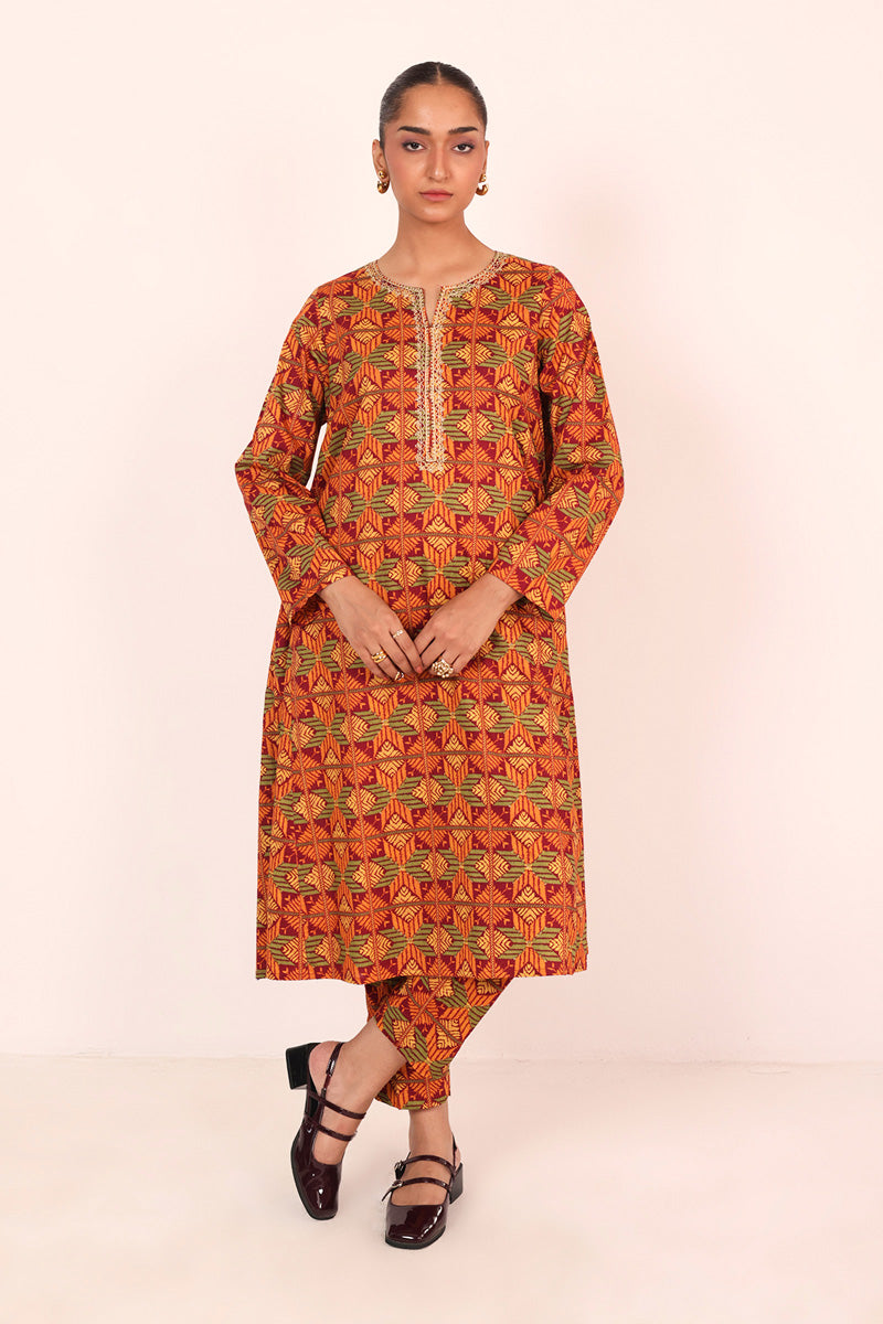 Embroidered Gulkari 2 Piece