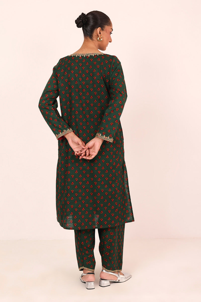 Embroidered Valley Of Flowers 2 Piece