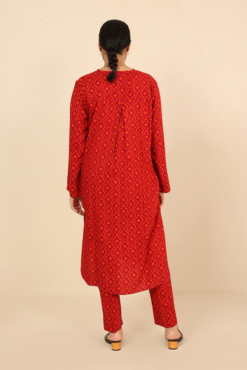 Buttoned Zawiya 2 Piece Set