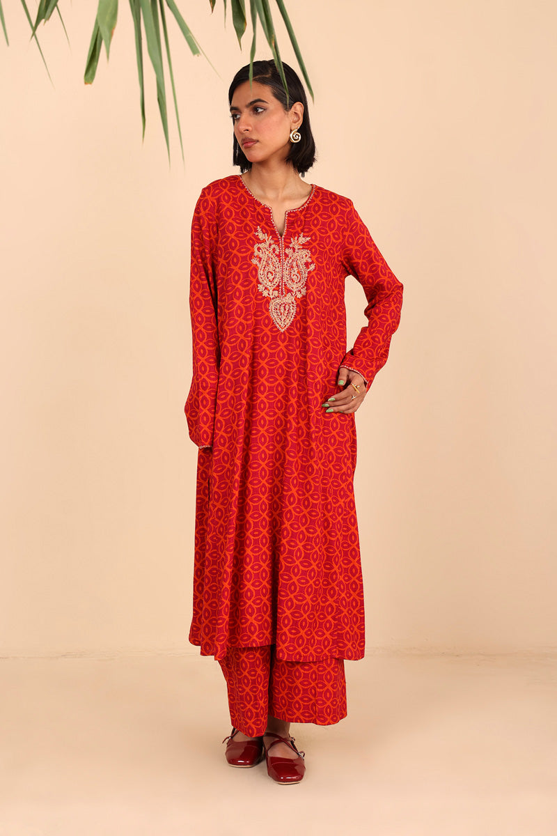 Embroidered Zawiya 2 Piece