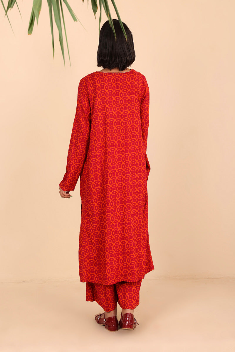 Embroidered Zawiya 2 Piece