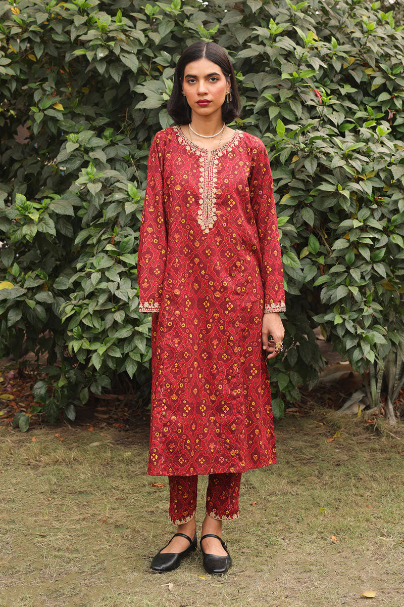 Persian 2-Piece Embroidered Suit