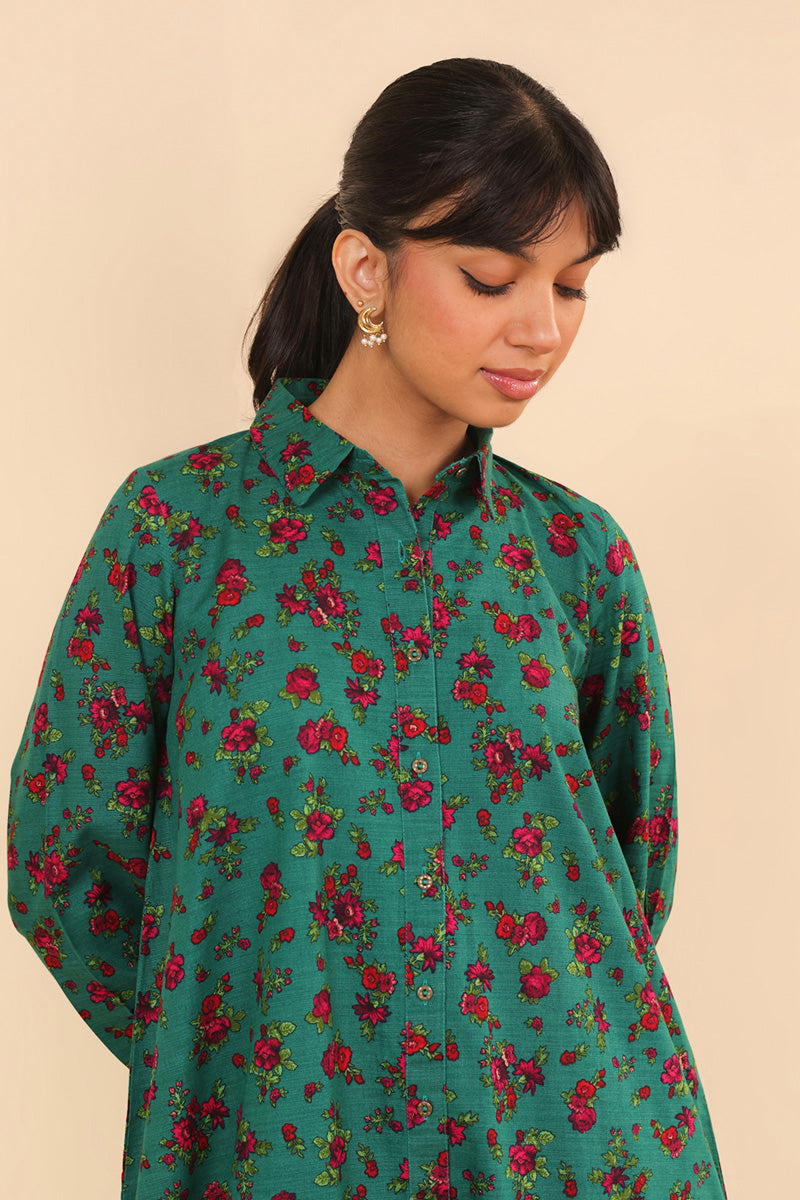 Floral Fancy Collared Shirt