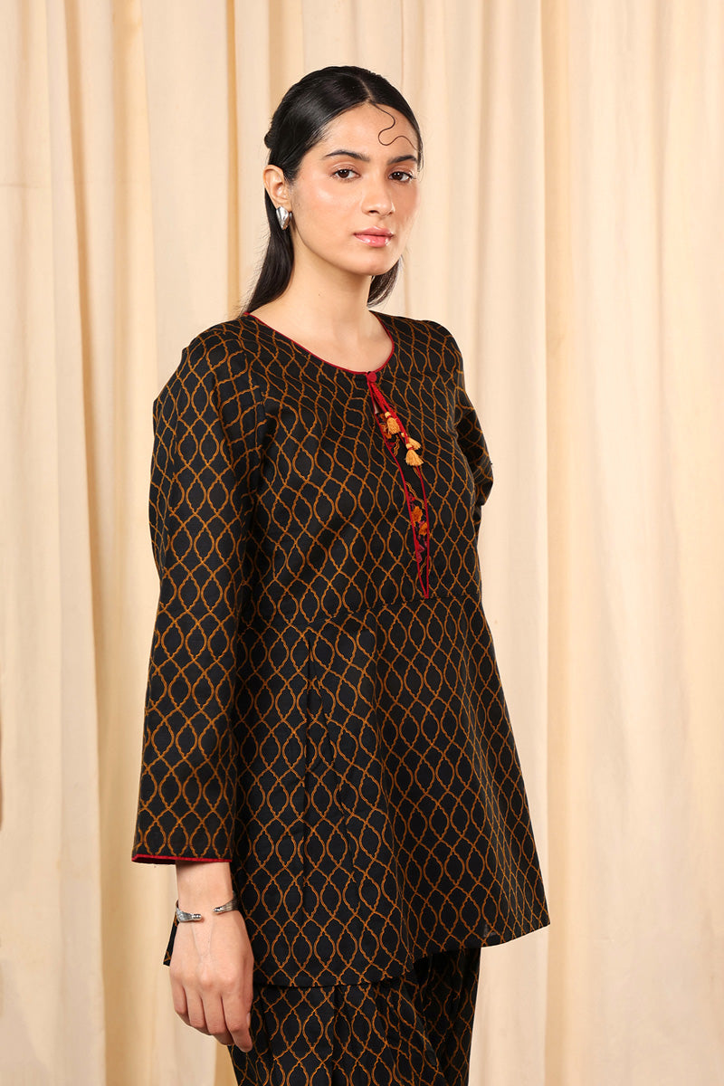 Charbagh Peplum Top