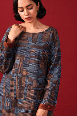 Print Blocked Woven 2 Piece