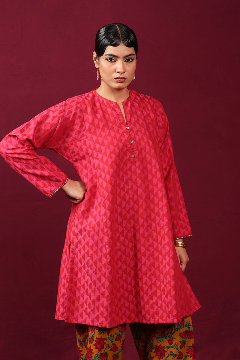 Floral Ikat Kurti