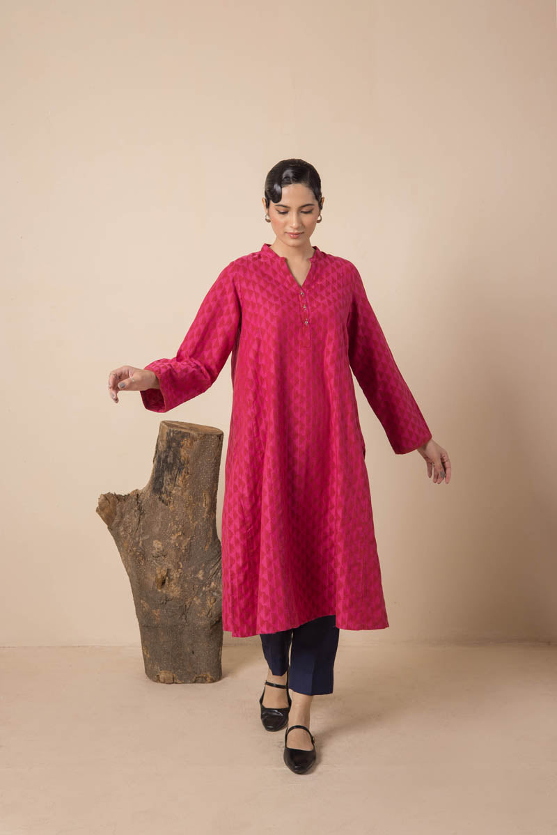 Floral Ikat Kurta