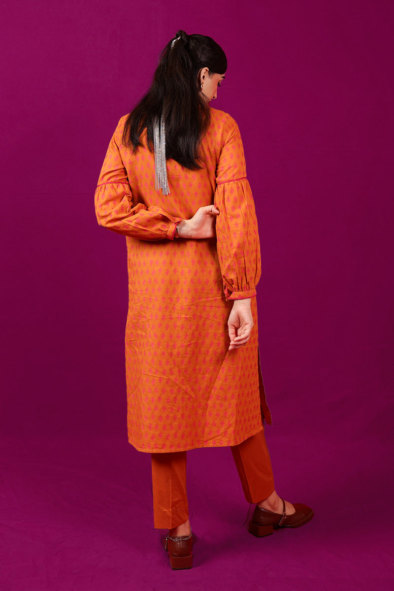 Contemporary Floral Ikat 2 Piece