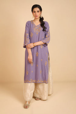 Embroidered Sona Chandi Kurta