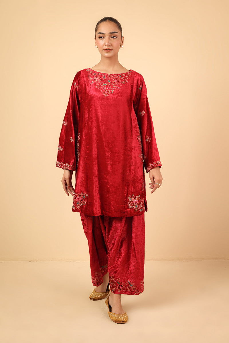 Marorri Velvet Embroidered Set