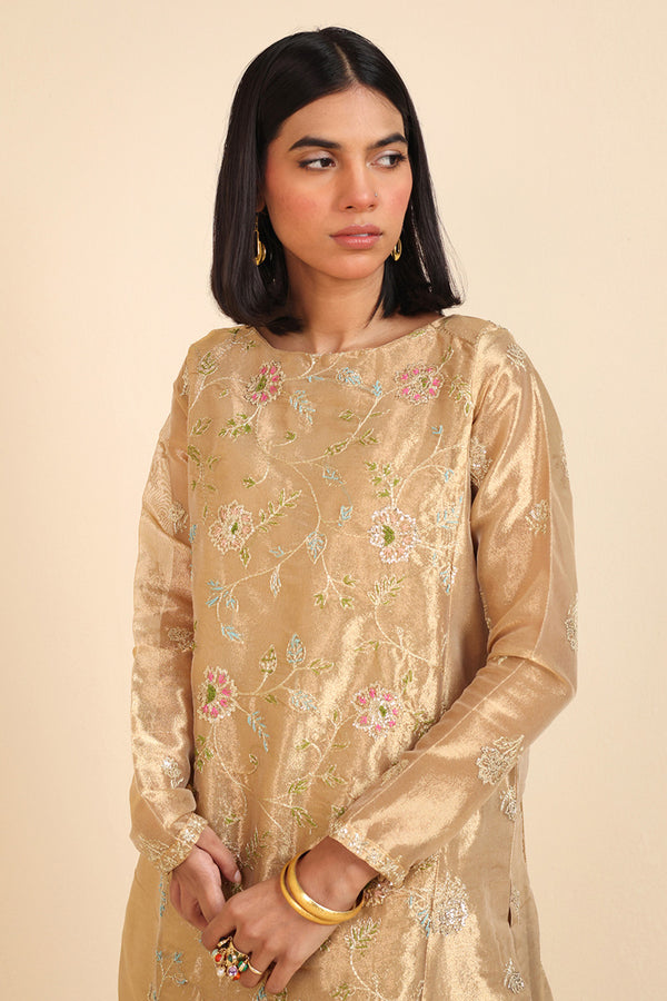 Sunehri Chadder Drape Suit