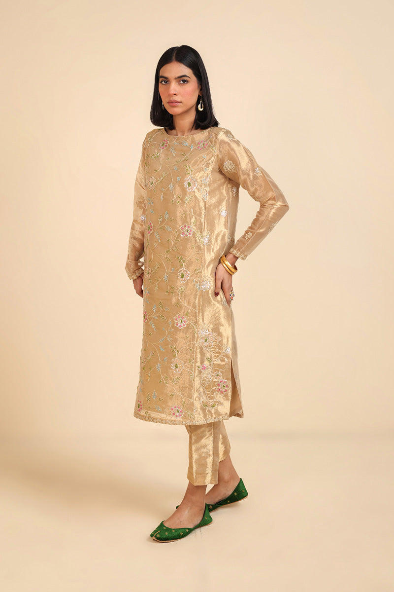 Sunehri Chadder Drape Suit