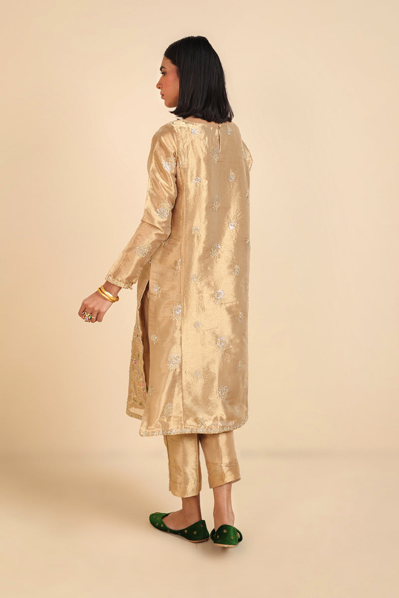 Sunehri Chadder Drape Suit