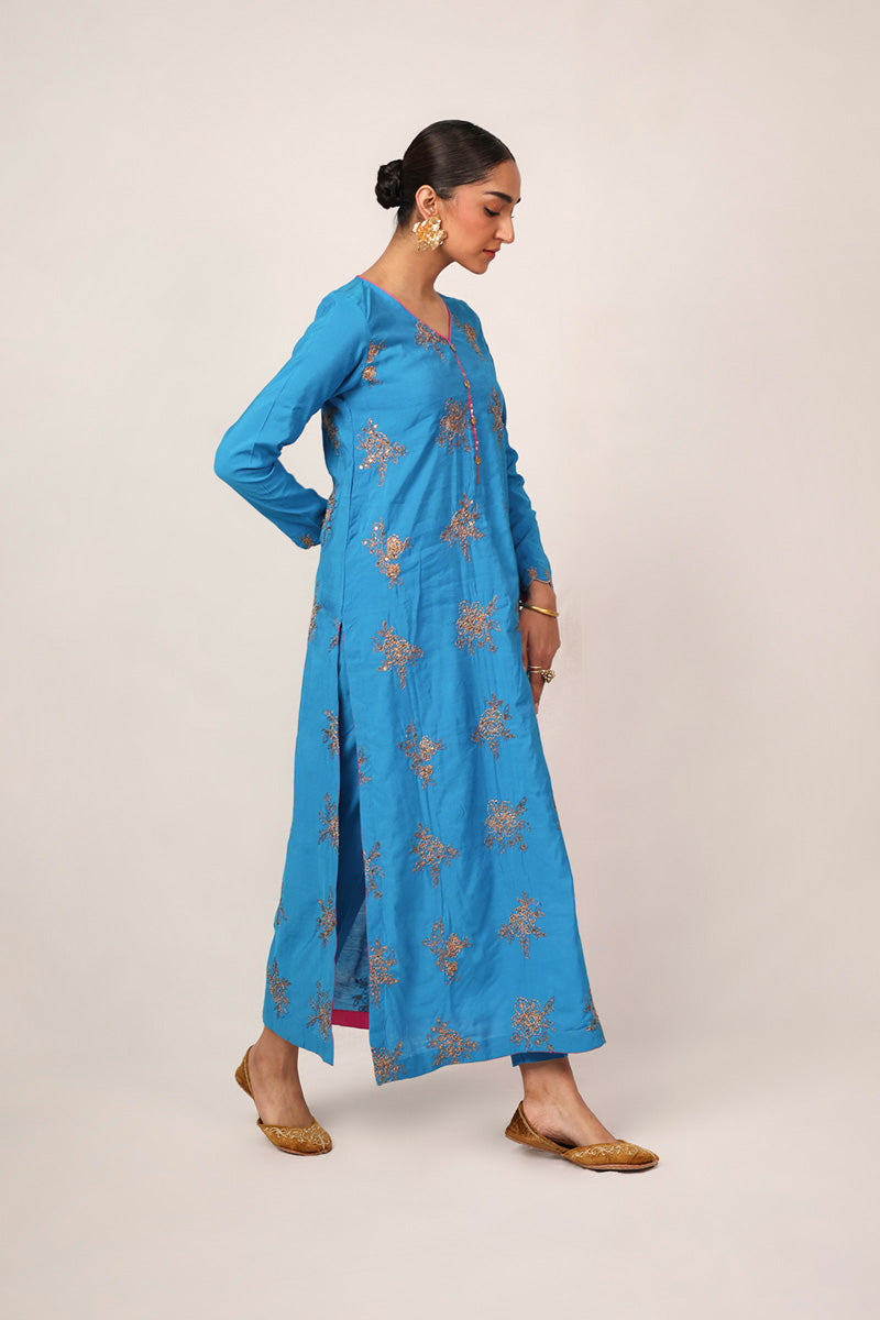 Nawabi Gota Opal Suit