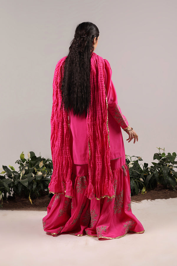 Nawabi Gota 3 Piece Gharara Suit