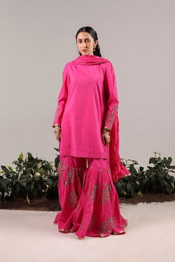Nawabi Gota 3 Piece Gharara Suit