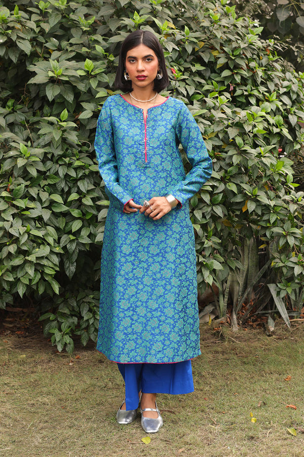 Naqsh Jacquard Asmani Set