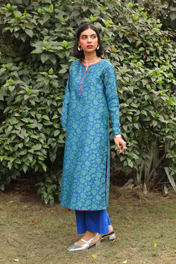 Naqsh Jacquard Asmani Set