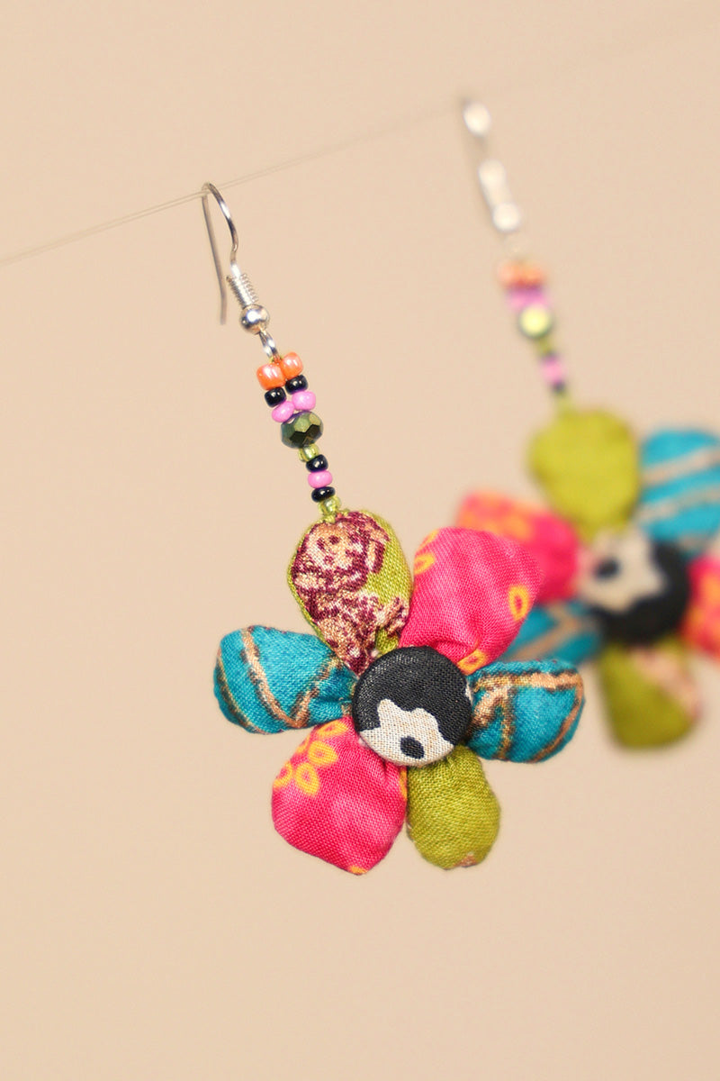 Multi Flower Earrings